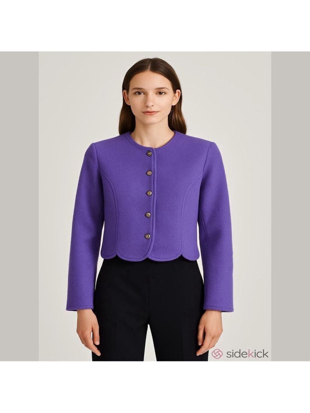 Vintage Geiger Wool Jacket Sz EU 40 Purple (Fits M)